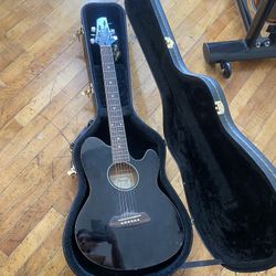 Black Ibanez Talman Acoustic Electric. High Action, Needs Set Up
