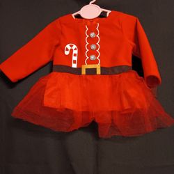 Christmas Girls Dresses With Small Tutu 