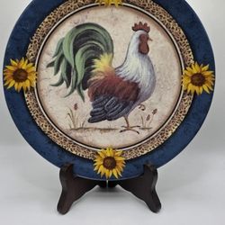Beautiful Vintage Rooster Plate 