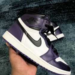 Jordan 1 High Court Purple Sz 9.5 No Box