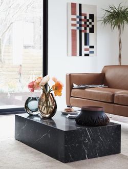 Plinth Coffee Table - Nero Marquina