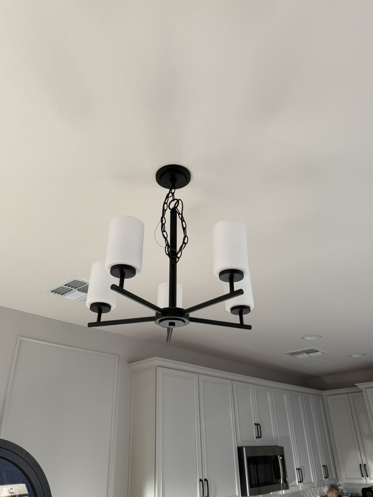 Matte Black Light Fixture Modern/contemporary