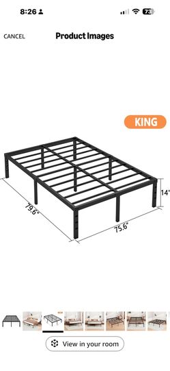 King bed frame