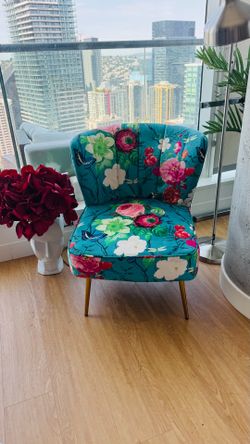 Hulala Home Floral Accent Chair