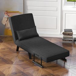 Convertible Sofa Bed Folding Arm Chair Sleeper Leisure Recliner  