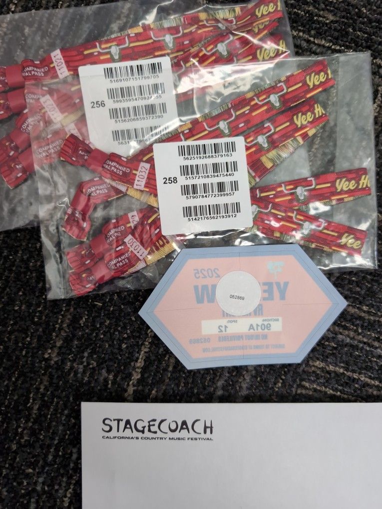 Yee Haw And RV resort RV wristbands