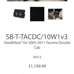Jl Audio SB-T-TACDC/10W1v3 Stealthbox® for 2005-2011 Tacoma Double Cab