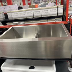 Farmhouse Kitchen Sink 50/50 Stainless Steel 