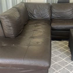 Lether Sectional 