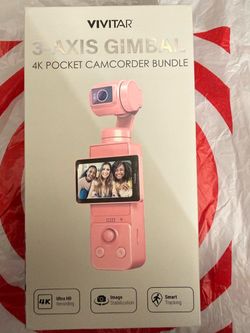 Vivitar 3-Axis Gimbal 4K Pocket Camcorder Bundle