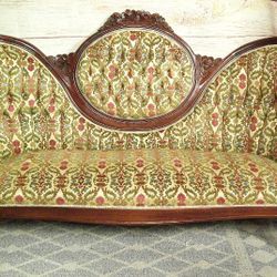 Capitol Victorian Furniture Traditional Wood Parlor Sofa - Delivered