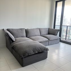 Dark Gray Cloud Sectional (NEW)