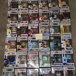 About 56 Funko Pops 