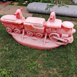 VINTAGE 1991 Little Tykes Red Train See Saw