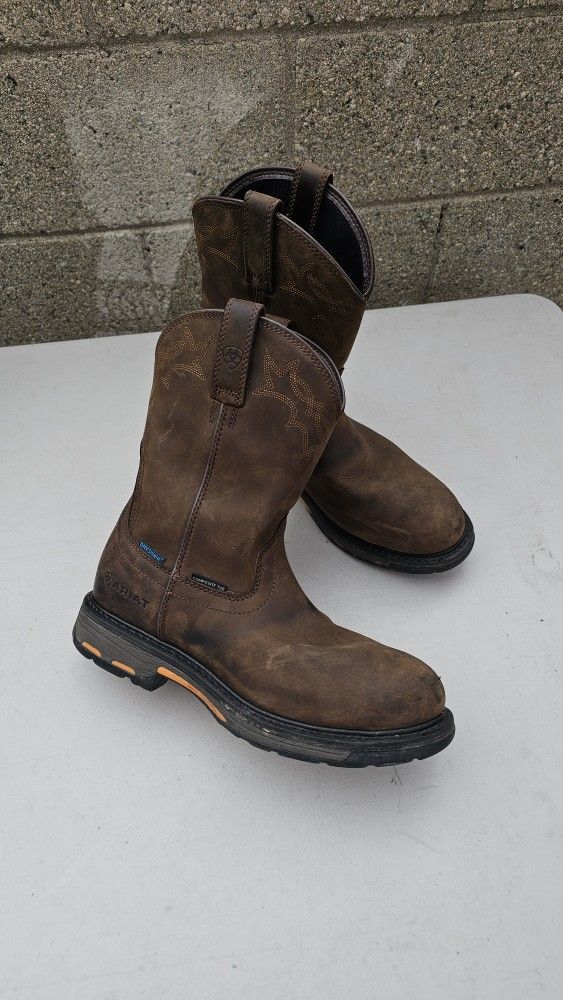Size 10.5 D Ariat Work Boots Composite Toe