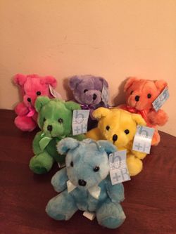 Colorful Plush Bears