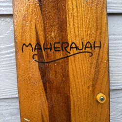 Vintage wooden water skis for sale. Super clean set with that classic retro look.