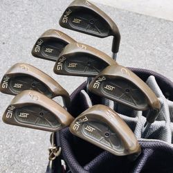 Rare Golf Ping ISI BeCu Beryllium Copper Iron Set 4-Pw Steel. Black Dot 