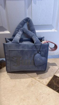 NEW‼️ Juicy Couture Slate Blue Big Spender Mini Tote Brand New 