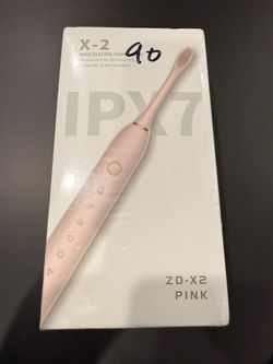 2 Count black And Pink Electric Toothbrush With 8 Total Brush.  Brand New