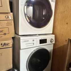 EQUATOR stackable washer and dryer set