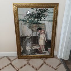 35×24 Art Work With Gold Tone Frame 