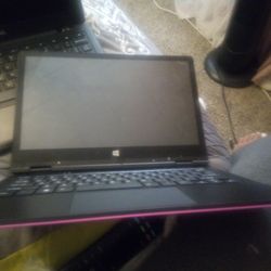 Pink Touchscreen Laptop For Parts Only 