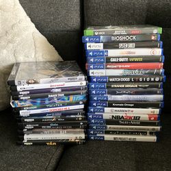 Video games and 4K blu-ray movies ps4 ps5 avatar call of duty