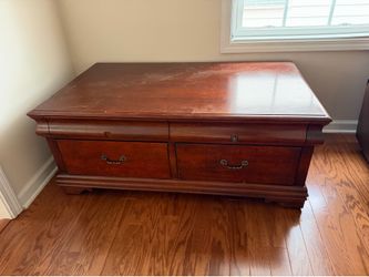 Solid wood center table