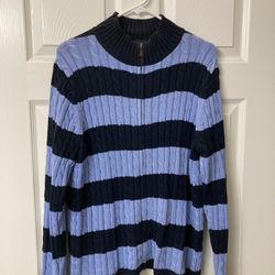 Women’s LL Bean Full Zipper Sweater, XL
