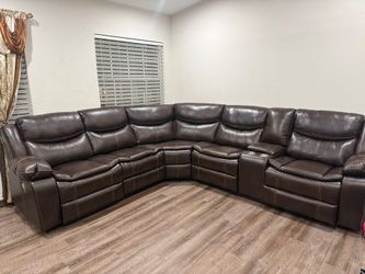 Brand New Power Reclining Sectional Sofa / Sofa Seccional Reclinable Eléctrico Nuevo a Estrenar … Fast 🚚