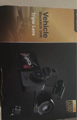 Vehicle BlackBox DVR Triple Lens Dash Cam