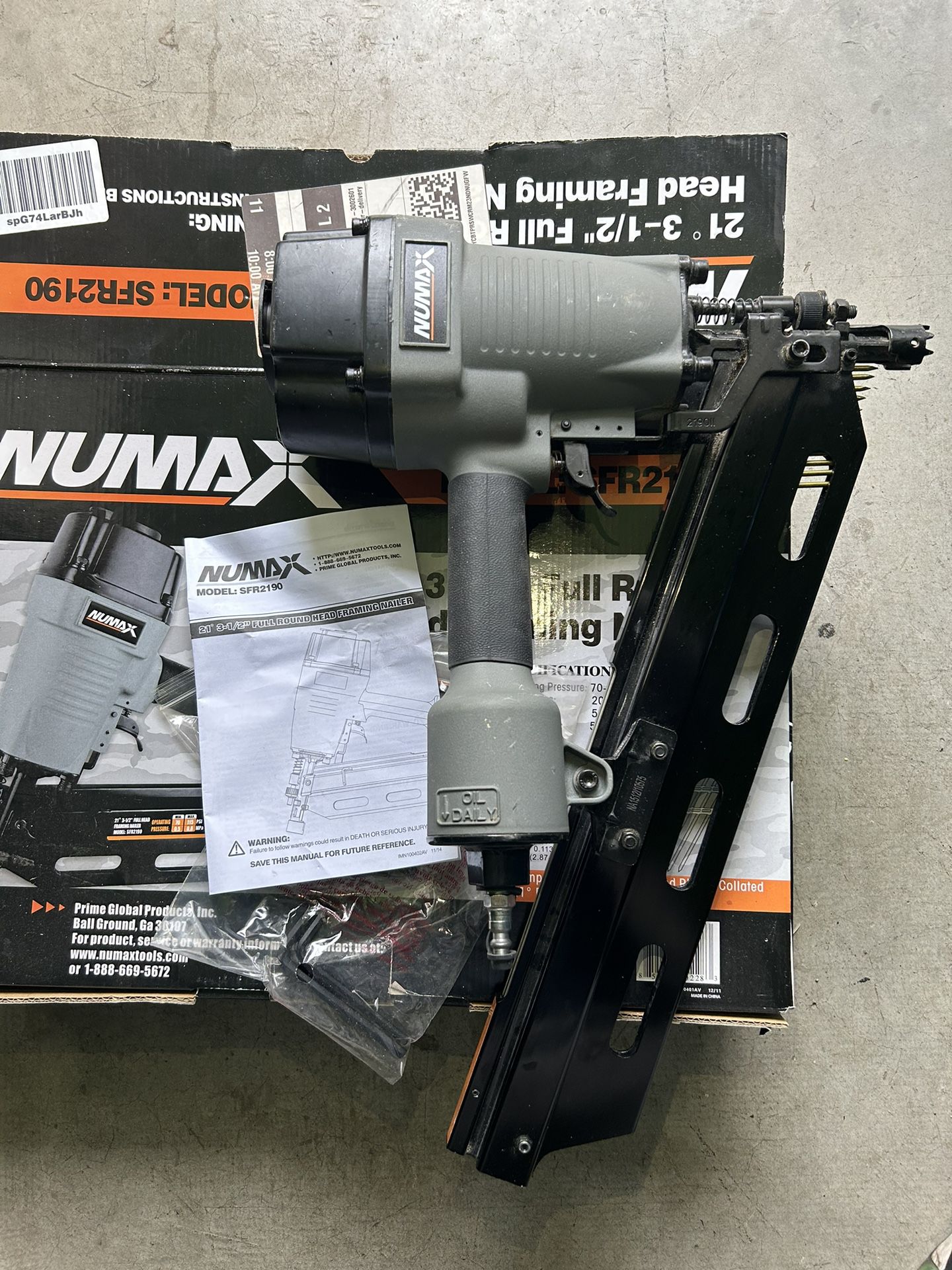 Numax Framing Nail Gun 21’ 3 1/2