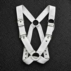 DNGEON Classic Cross Harness White Camo Adjustable NWT