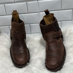 GBX Basix Mens Dorado Motocycle Harness Boots in Brown, Size 8.5 D