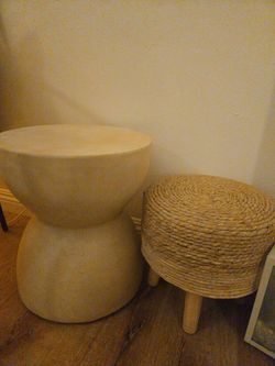 Footstool and end table