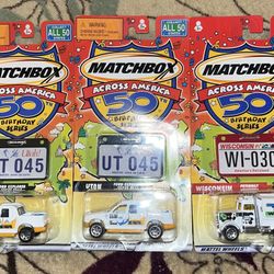 Collection Of 3 Matchbox Die-Cast Toy Cars