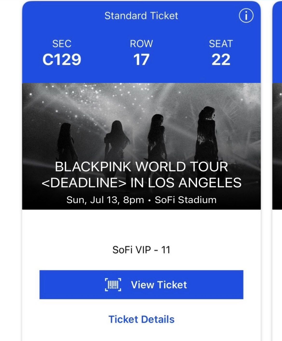 4 Blackpink World Tour tickets