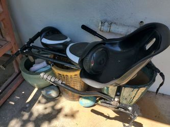 Hover board with go kart attachment