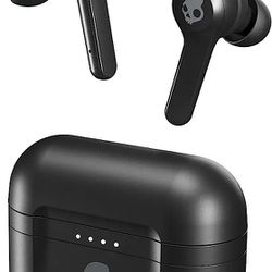 Skullcandy Indy Fuel In-Ear Wireless Earbuds, Wireless Charging, 30 Hr Battery, Microphone, Works with iPhone Android and Bluetooth Devices - Black

