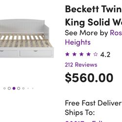 Unopened Twin to King Daybed 