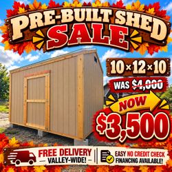10x12x10 Wooden Shed, Barn, Cuartito
