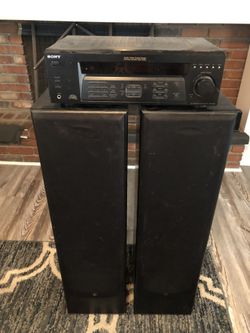 MTS 2328 Tower speakers with Sony STR-DE185 Receiver