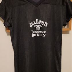 Women's BSN Sports Black Football Jersey, Jack Daniel's Tennessee Honey SIZE  XL