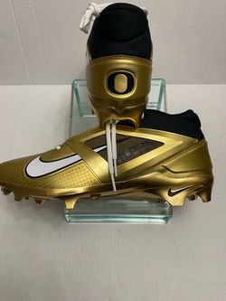 Nike Alpha Oregon Ducks Football Cleats Gold sz 12.5 wide