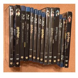 Harry Potter Lot of 14 Blu Ray & DVDs Excellent Condition Some Sealed