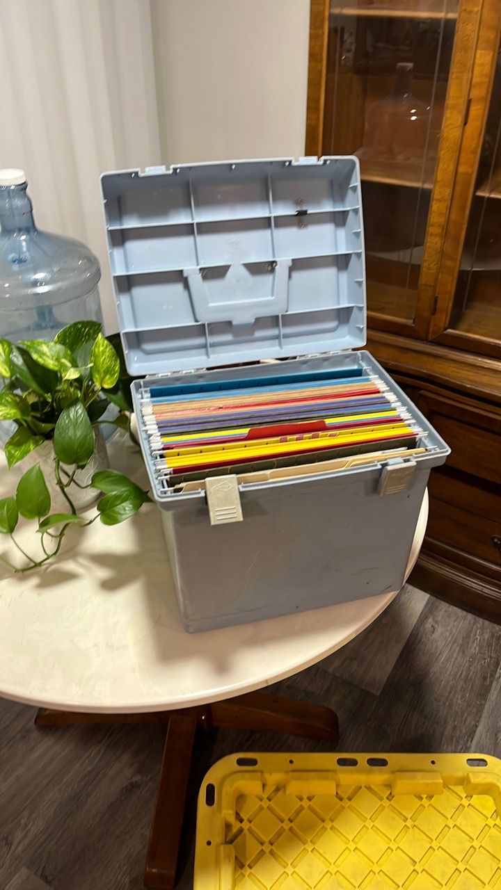 Portable File Case, blue for Sale in Universal City, CA - OfferUp