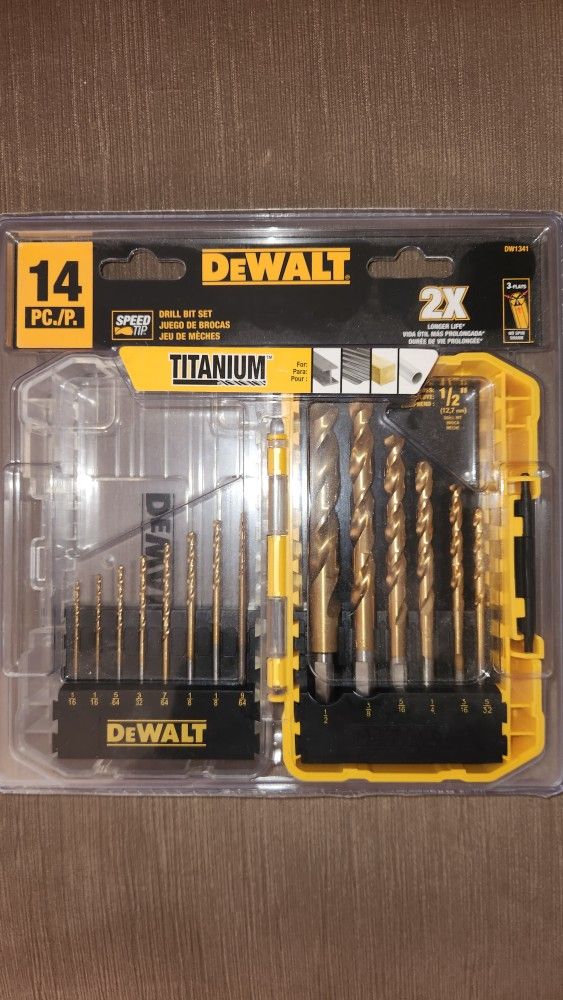 Dewalt Titanium 14pc Drill Bit Set