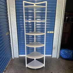 White 5-Tier Corner Shelf