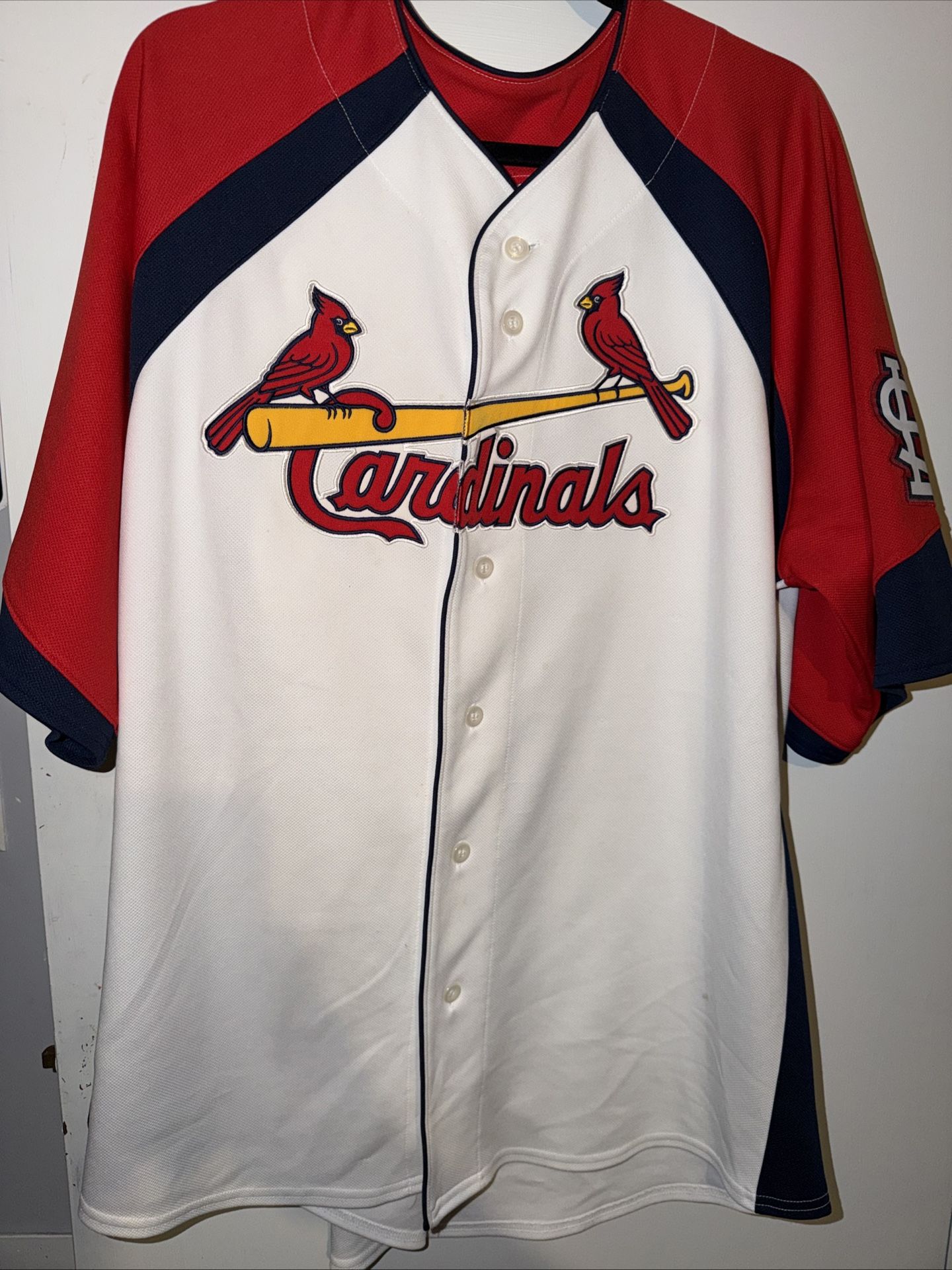 Majestic Authentic Collection St Louis Cardinals Red Jersey Men's Size 2XL